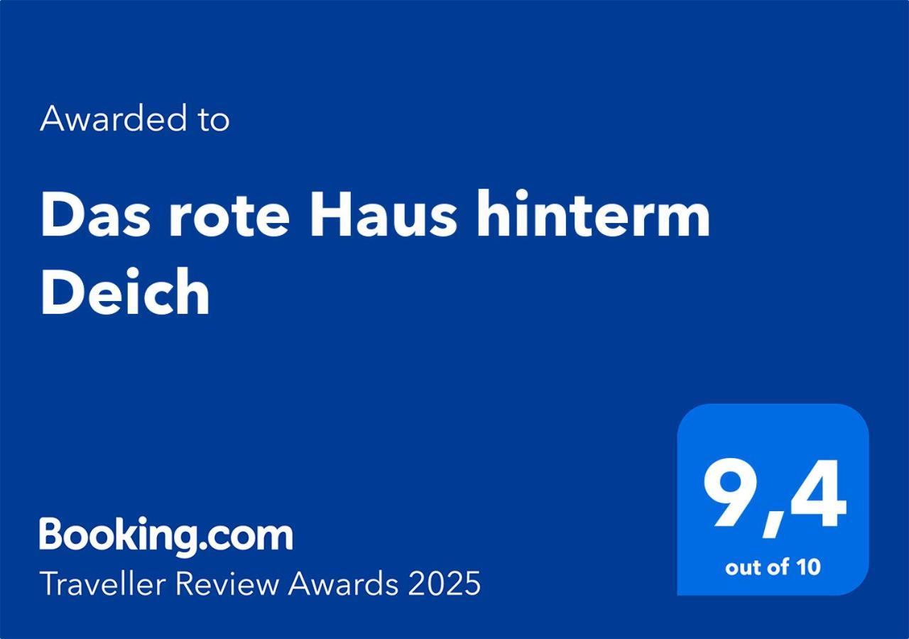 Das rote Haus hinterm Deich Simonsberg Exterior foto